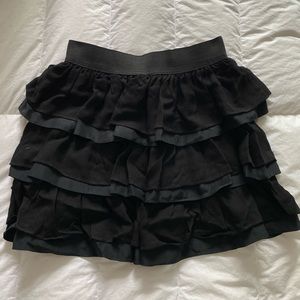 SANDRO Black skirt silk in 2 (S) / FR 36 / US 4-6